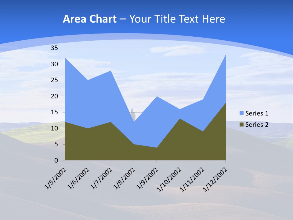 House Landscape Shadow PowerPoint Template