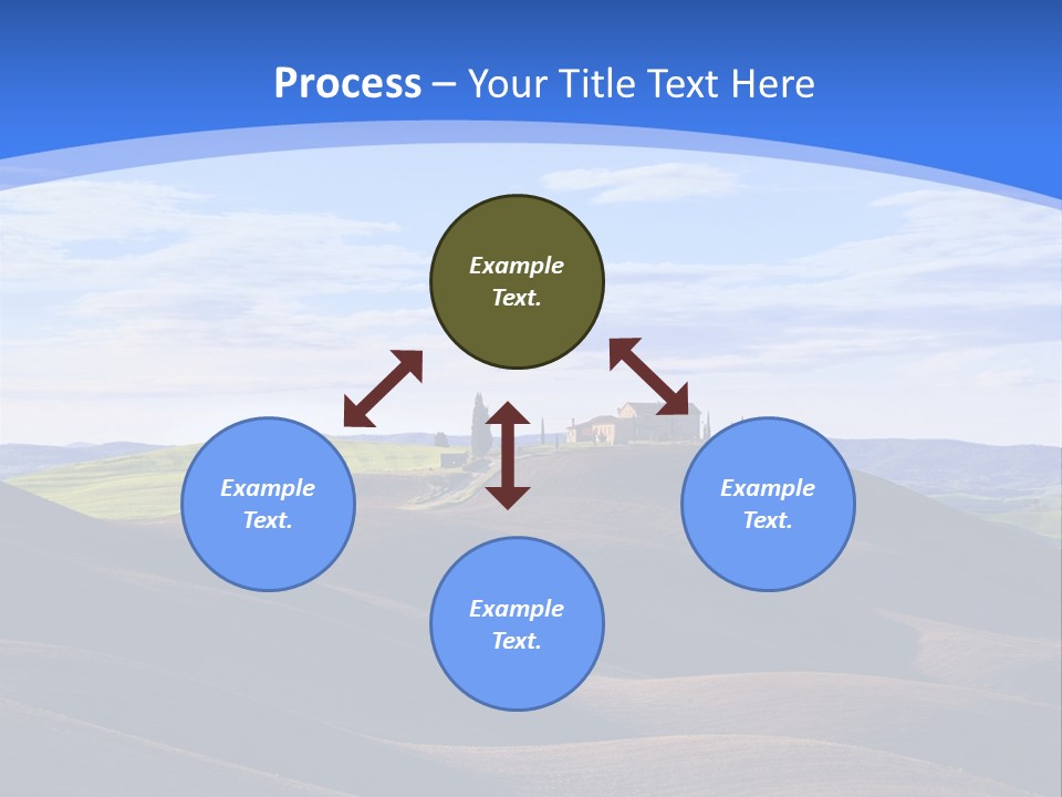 House Landscape Shadow PowerPoint Template