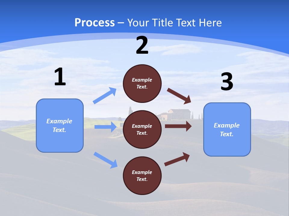 House Landscape Shadow PowerPoint Template