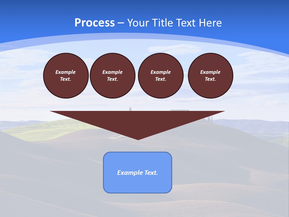 House Landscape Shadow PowerPoint Template