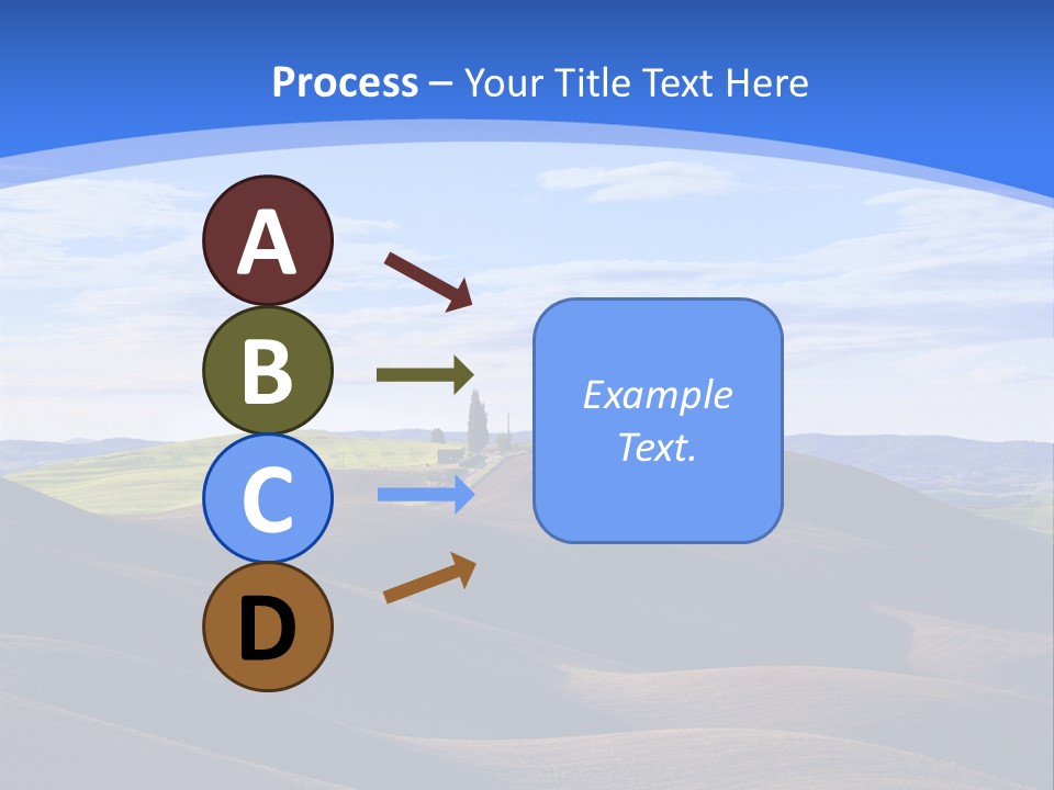 House Landscape Shadow PowerPoint Template