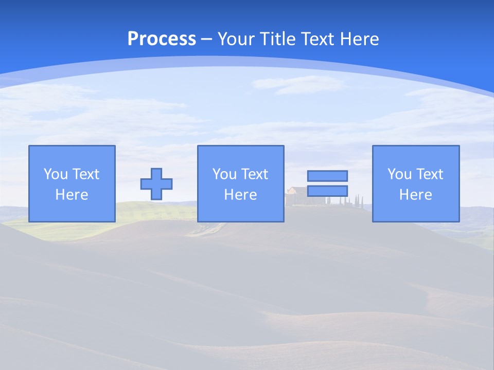 House Landscape Shadow PowerPoint Template