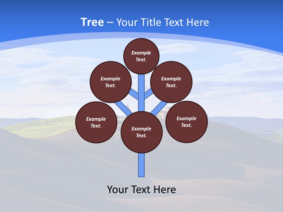 House Landscape Shadow PowerPoint Template