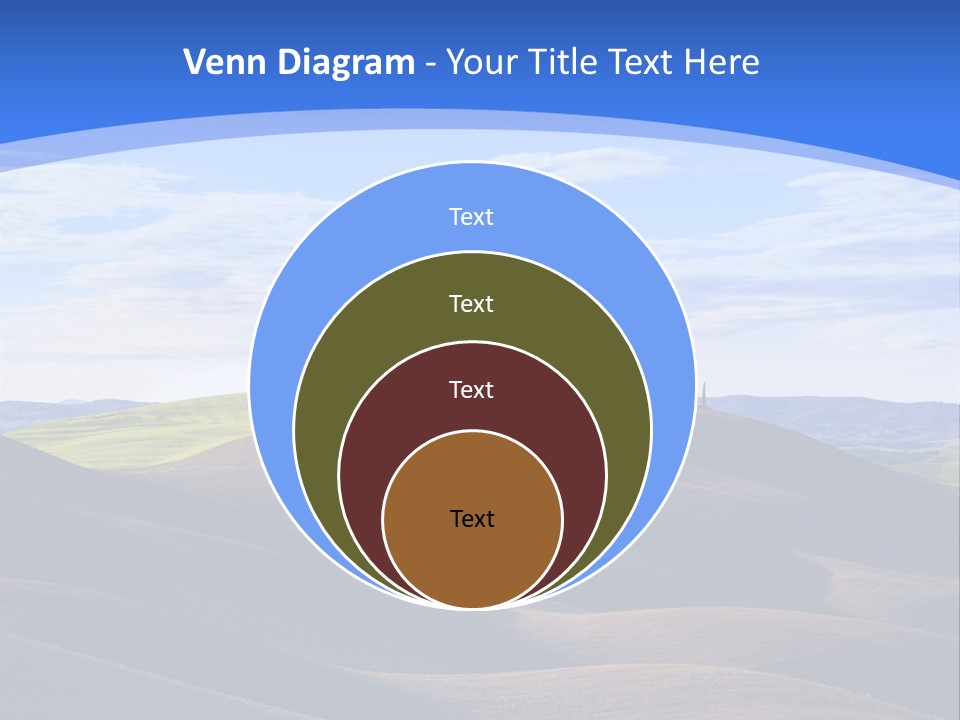 House Landscape Shadow PowerPoint Template