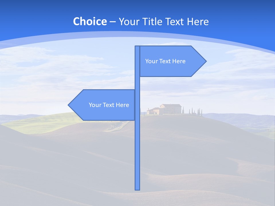 House Landscape Shadow PowerPoint Template