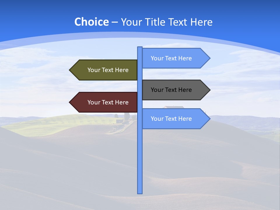House Landscape Shadow PowerPoint Template