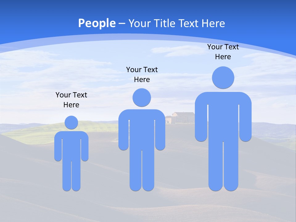 House Landscape Shadow PowerPoint Template