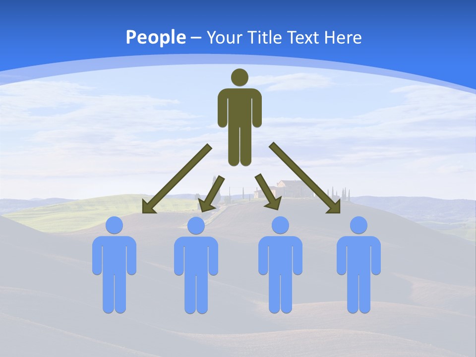 House Landscape Shadow PowerPoint Template