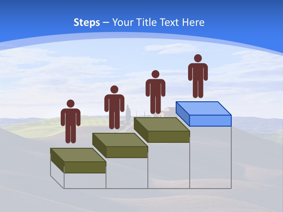 House Landscape Shadow PowerPoint Template