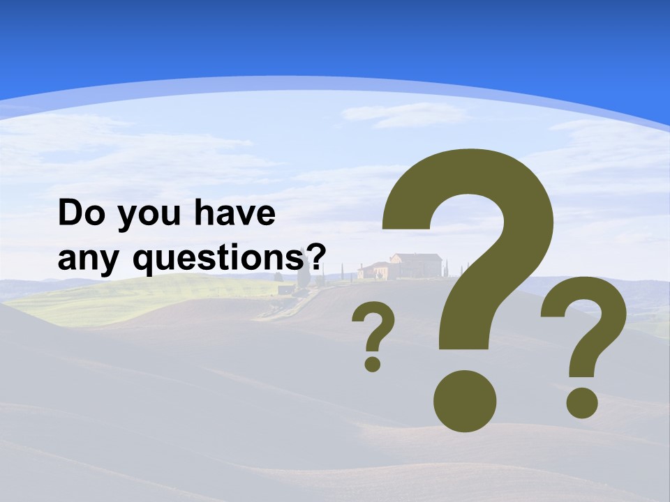 House Landscape Shadow PowerPoint Template