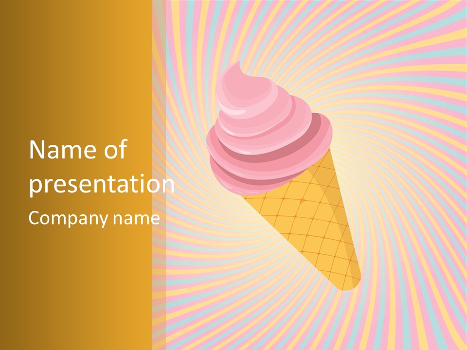 Tasty Colorful Design PowerPoint Template