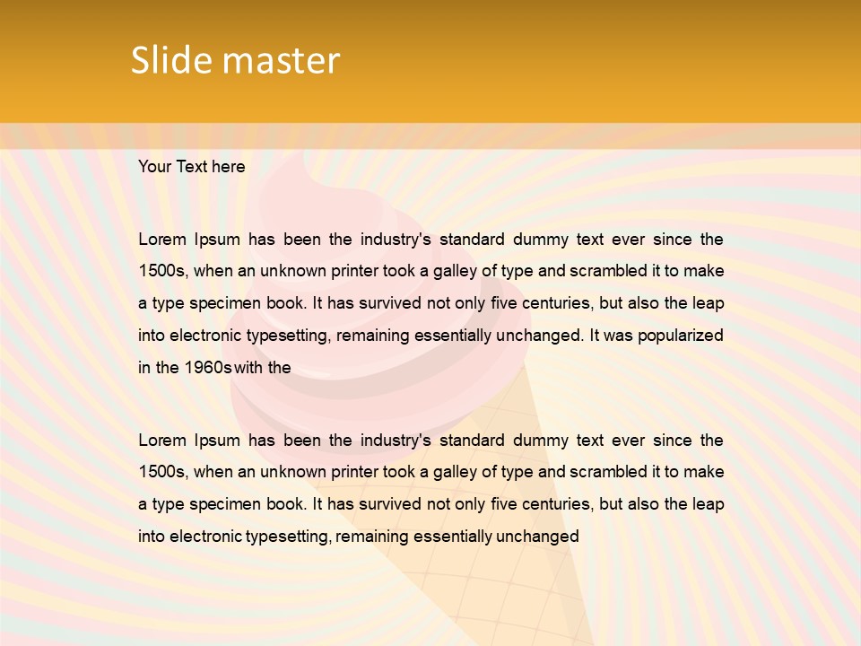 Tasty Colorful Design PowerPoint Template