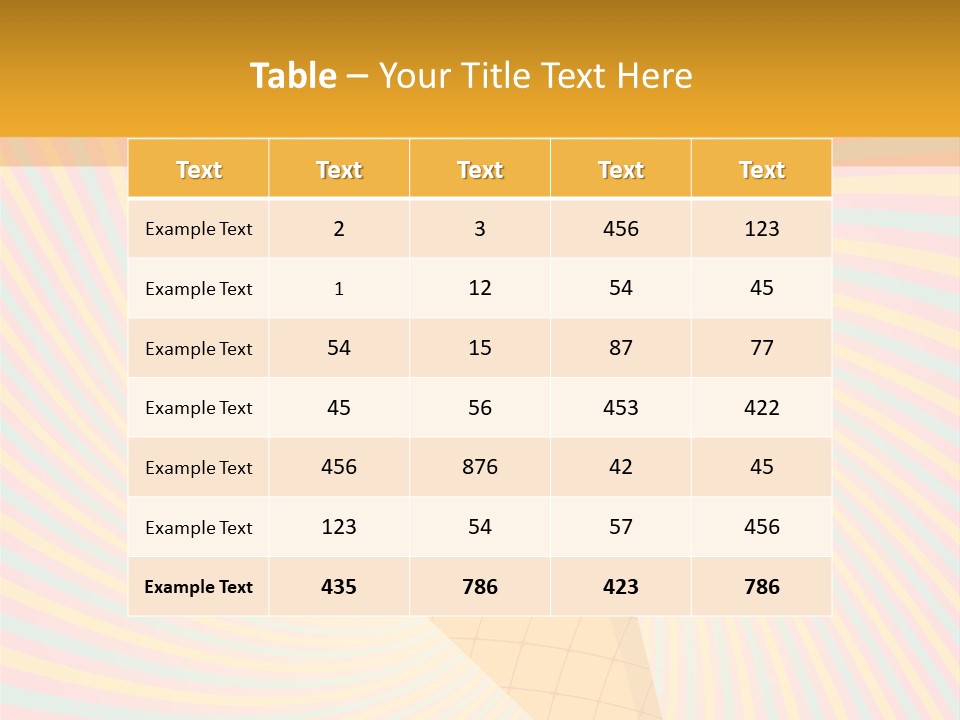 Tasty Colorful Design PowerPoint Template