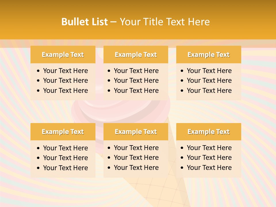 Tasty Colorful Design PowerPoint Template