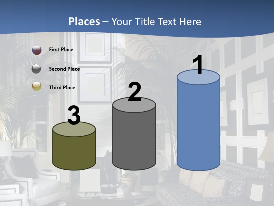 Decor Lamp Fireplace PowerPoint Template