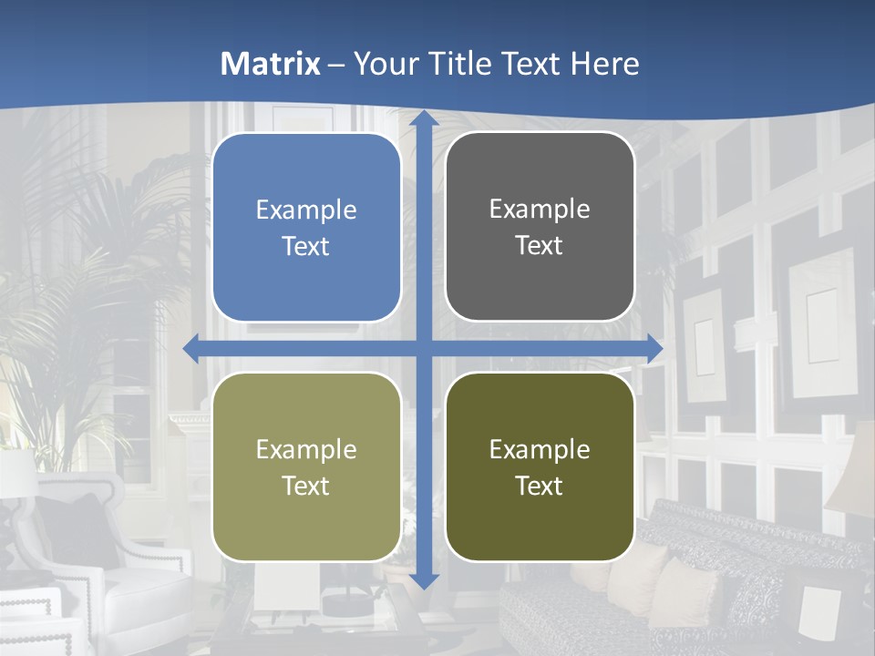 Decor Lamp Fireplace PowerPoint Template