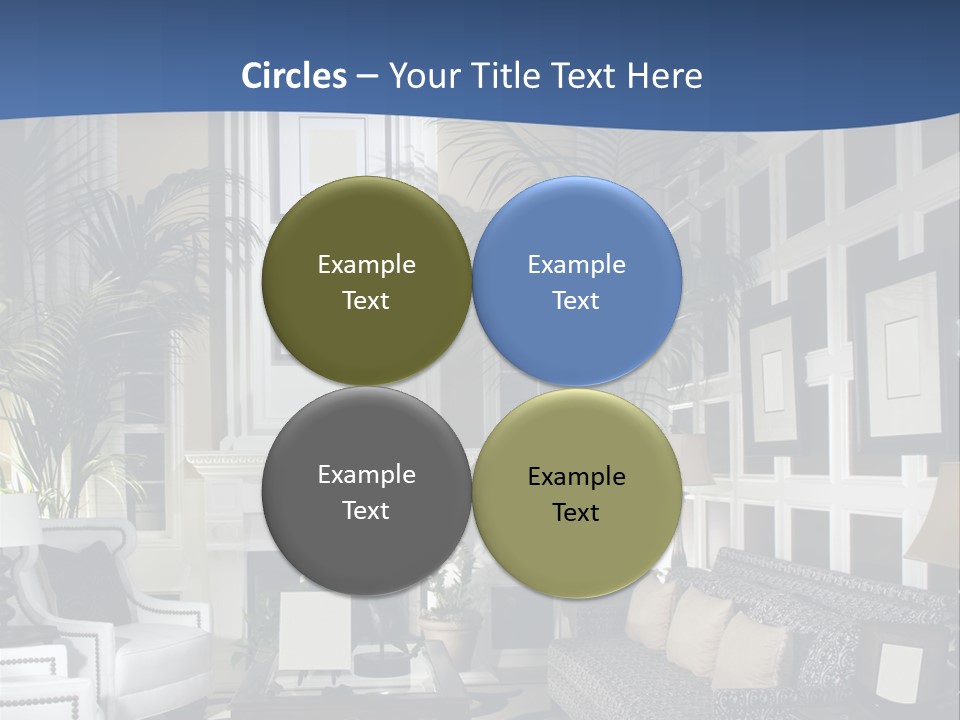 Decor Lamp Fireplace PowerPoint Template