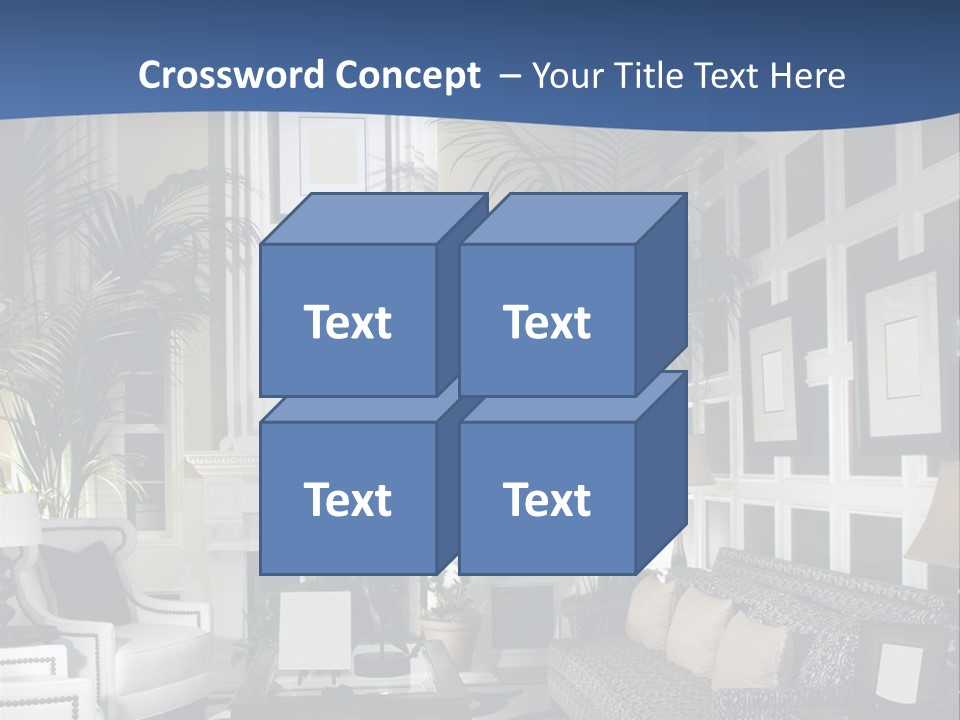 Decor Lamp Fireplace PowerPoint Template