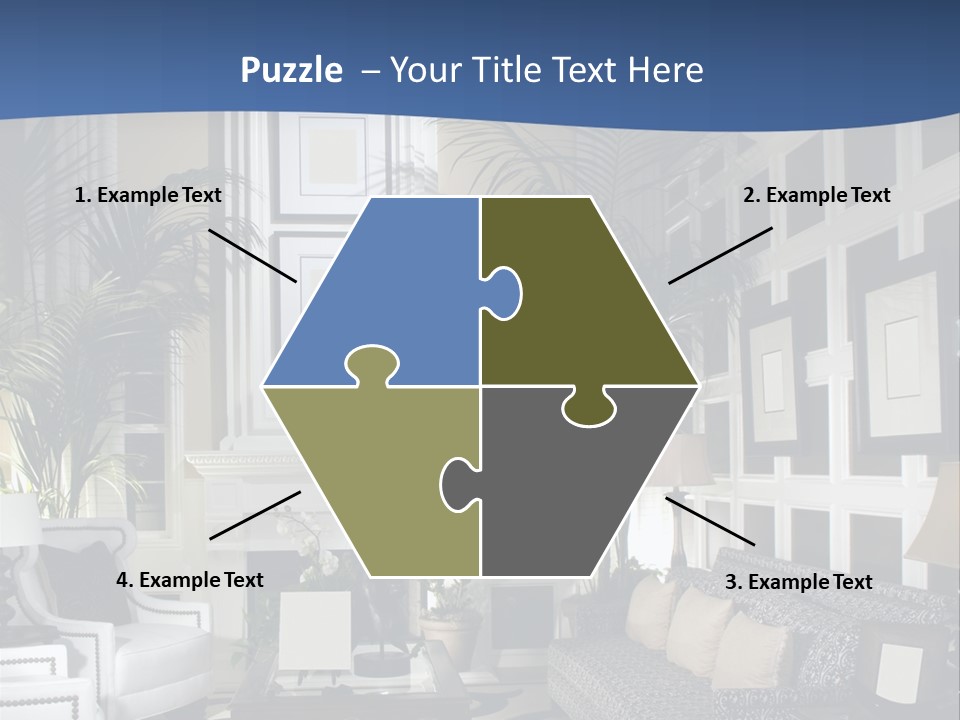 Decor Lamp Fireplace PowerPoint Template