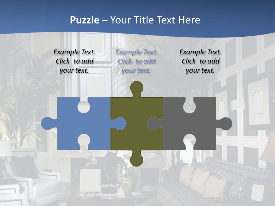 Decor Lamp Fireplace PowerPoint Template