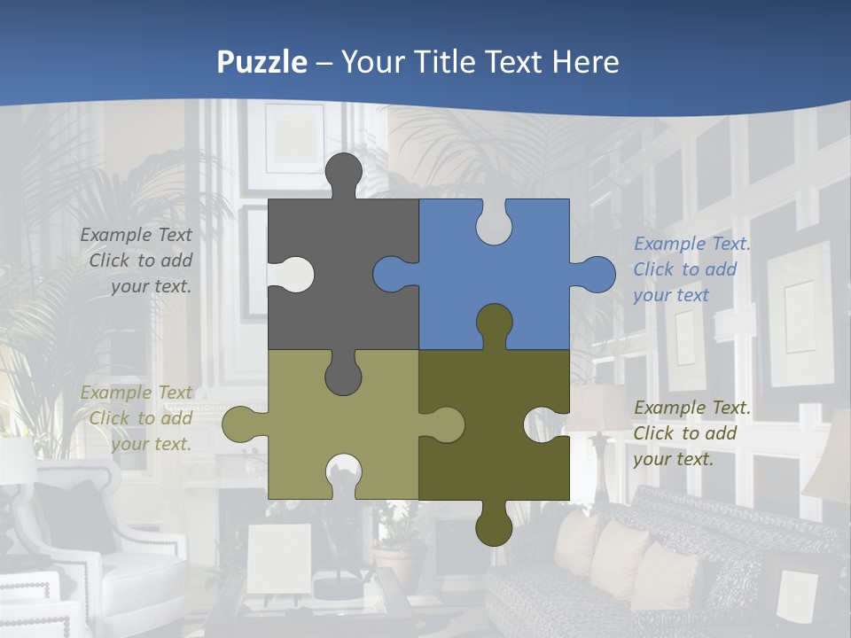 Decor Lamp Fireplace PowerPoint Template