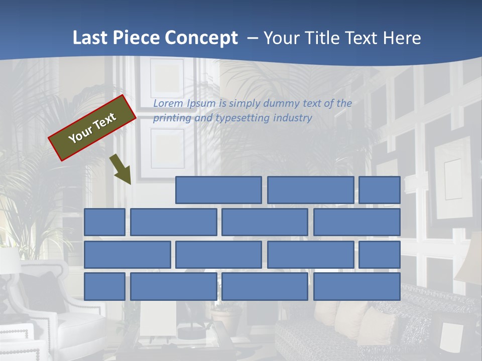 Decor Lamp Fireplace PowerPoint Template