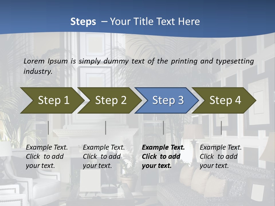 Decor Lamp Fireplace PowerPoint Template