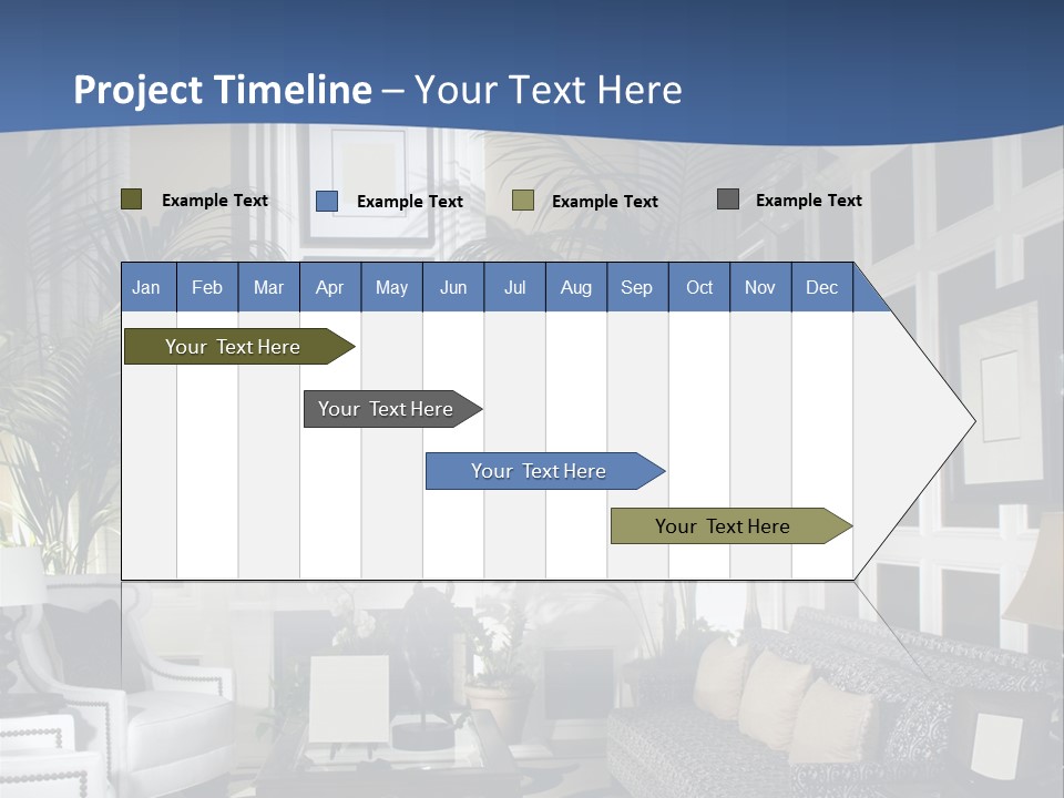 Decor Lamp Fireplace PowerPoint Template