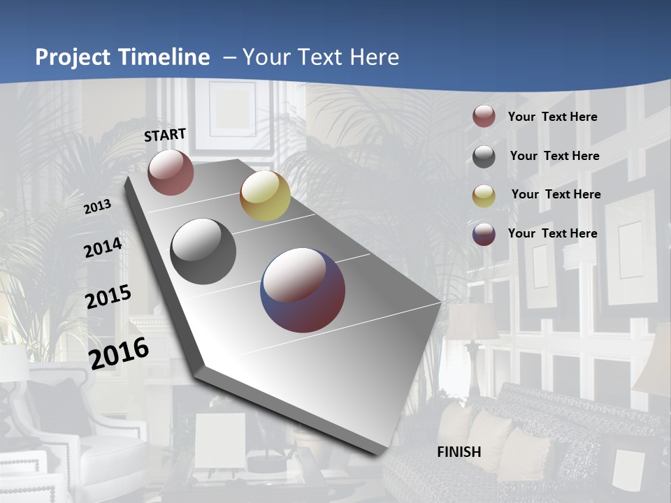 Decor Lamp Fireplace PowerPoint Template