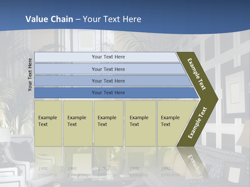 Decor Lamp Fireplace PowerPoint Template