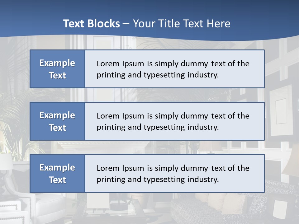 Decor Lamp Fireplace PowerPoint Template