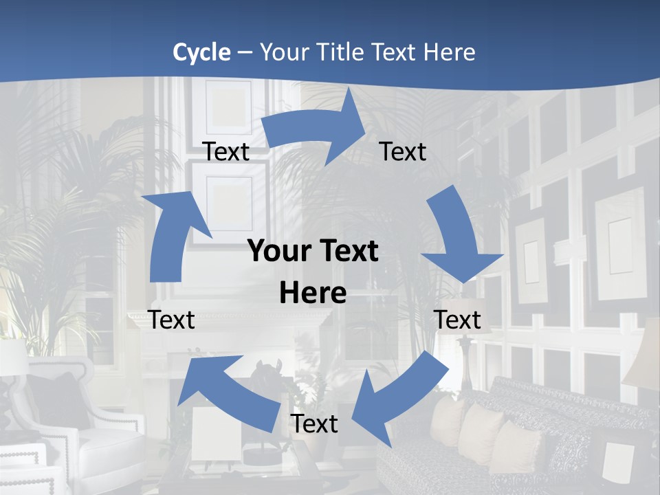 Decor Lamp Fireplace PowerPoint Template