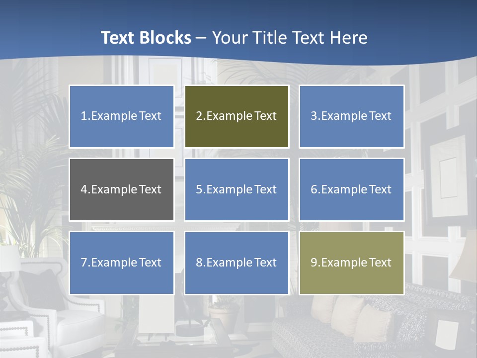 Decor Lamp Fireplace PowerPoint Template