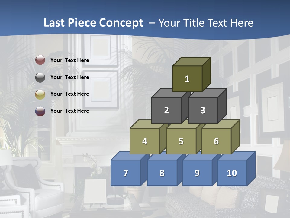 Decor Lamp Fireplace PowerPoint Template