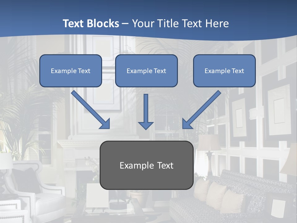 Decor Lamp Fireplace PowerPoint Template