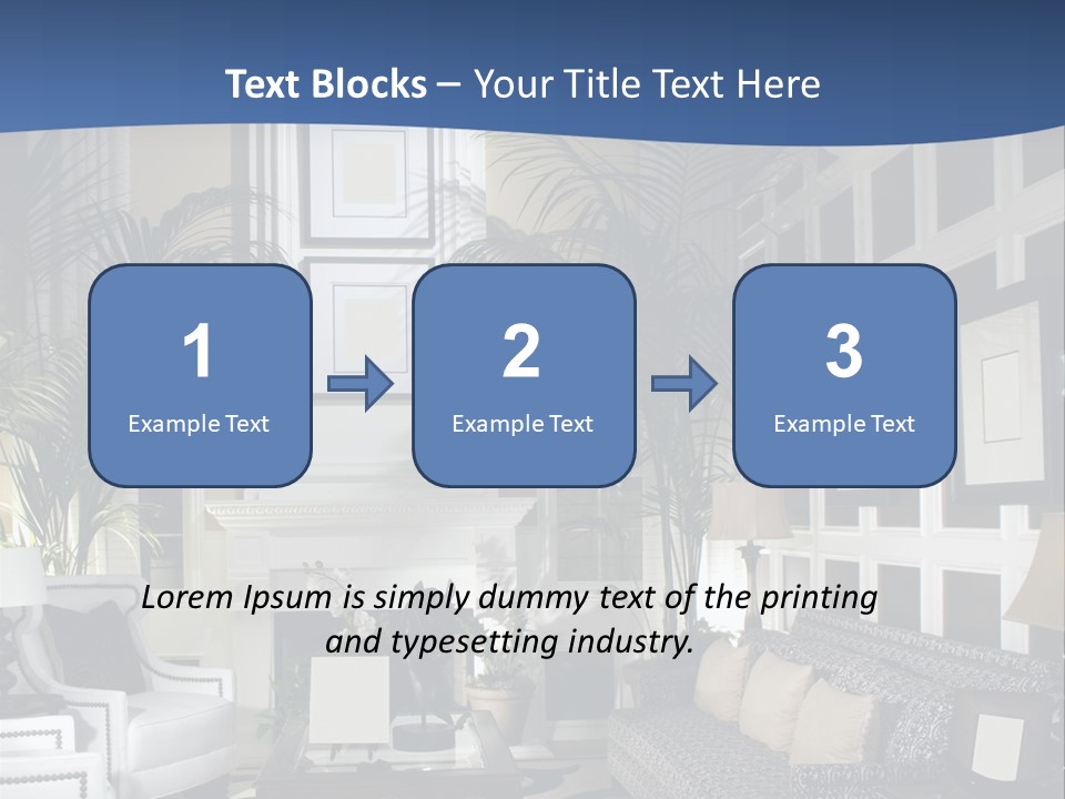 Decor Lamp Fireplace PowerPoint Template