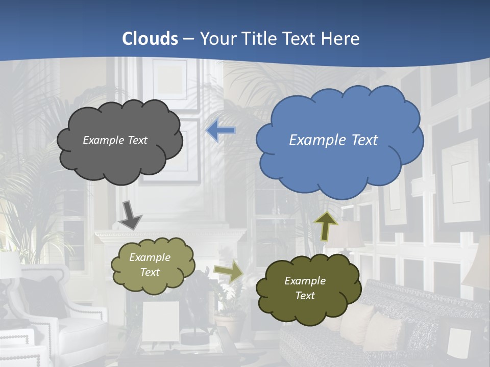 Decor Lamp Fireplace PowerPoint Template