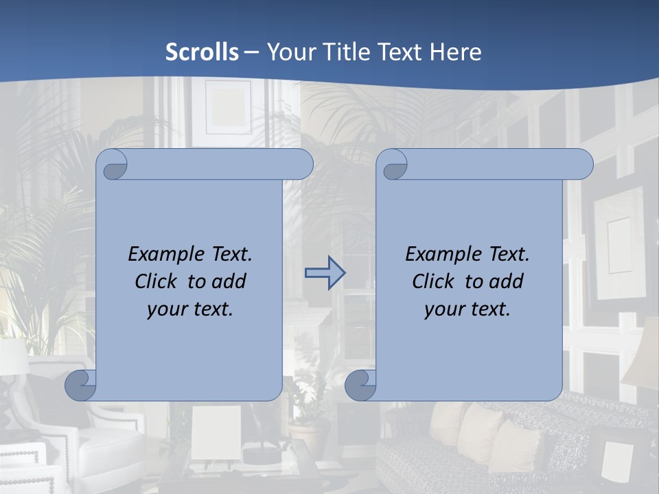 Decor Lamp Fireplace PowerPoint Template