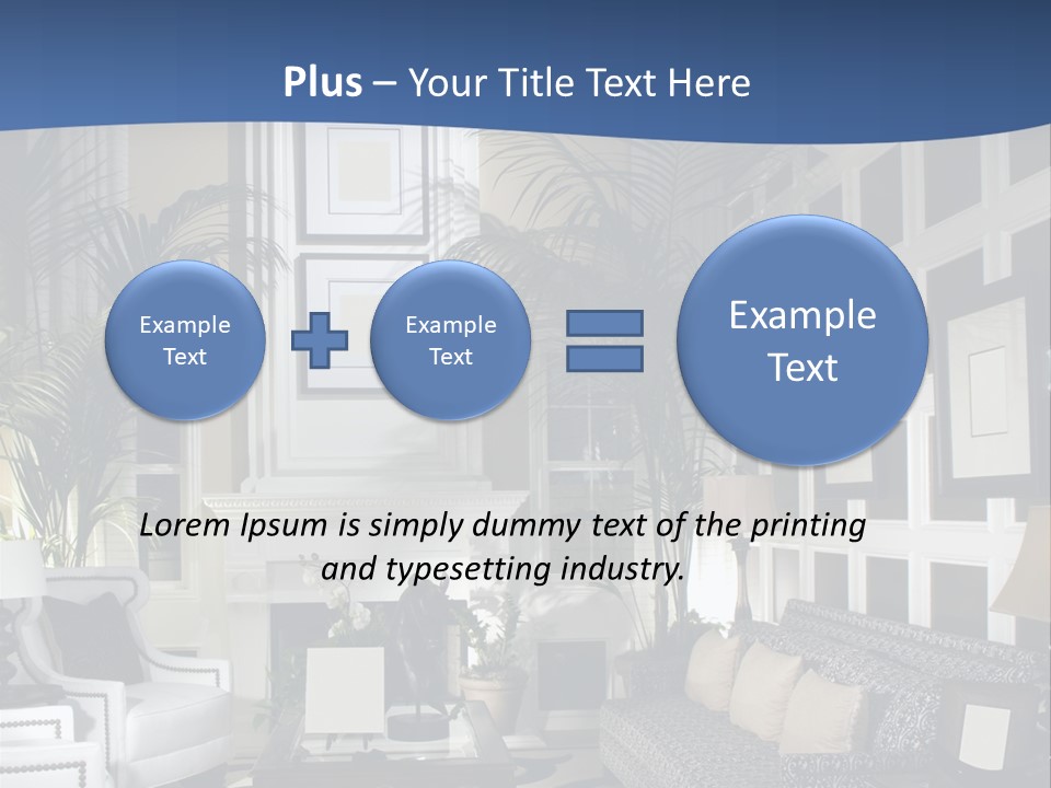 Decor Lamp Fireplace PowerPoint Template