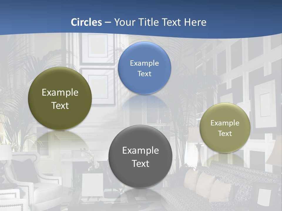 Decor Lamp Fireplace PowerPoint Template