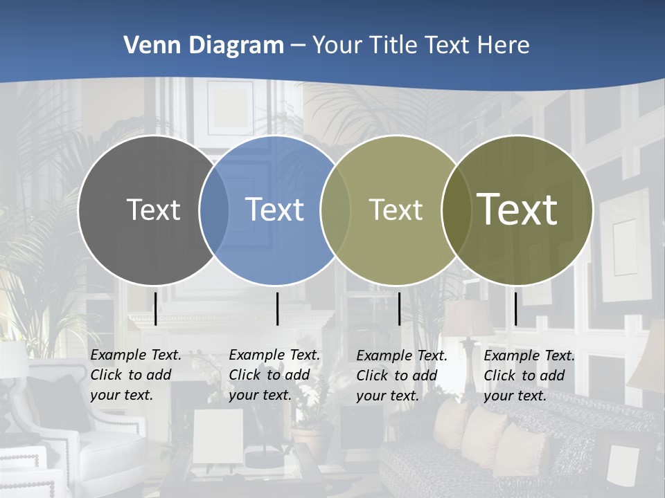 Decor Lamp Fireplace PowerPoint Template