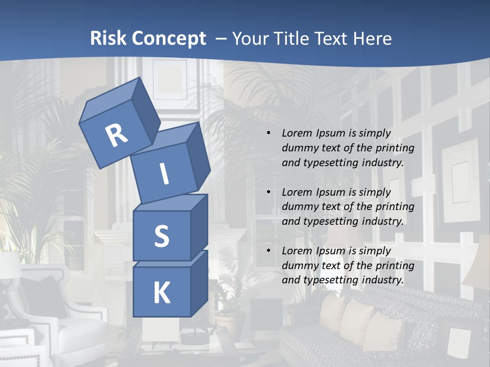 Decor Lamp Fireplace PowerPoint Template