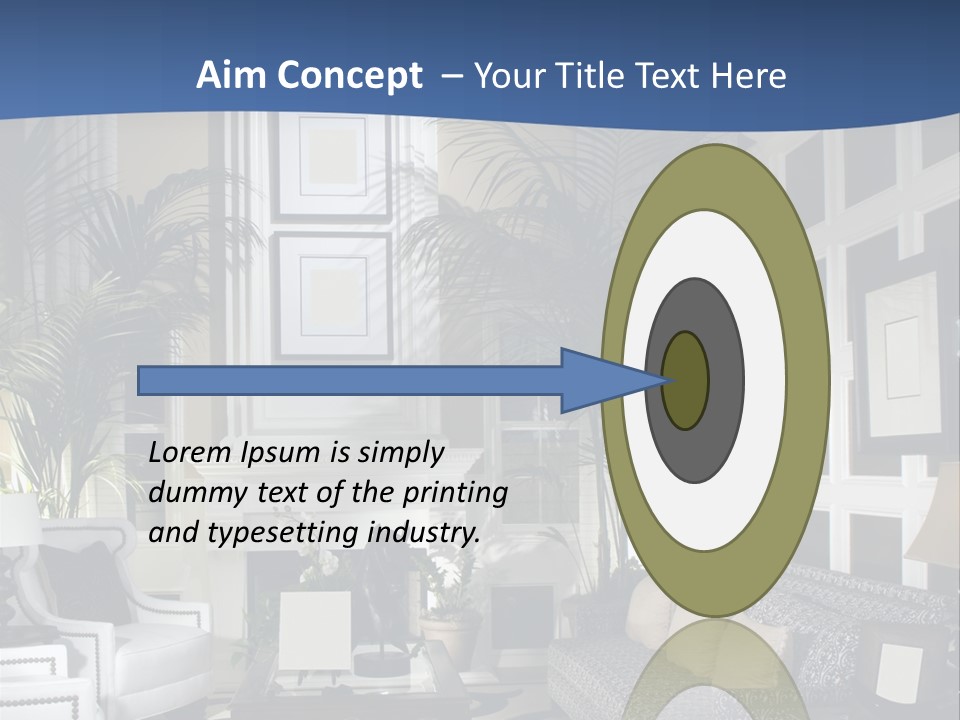 Decor Lamp Fireplace PowerPoint Template