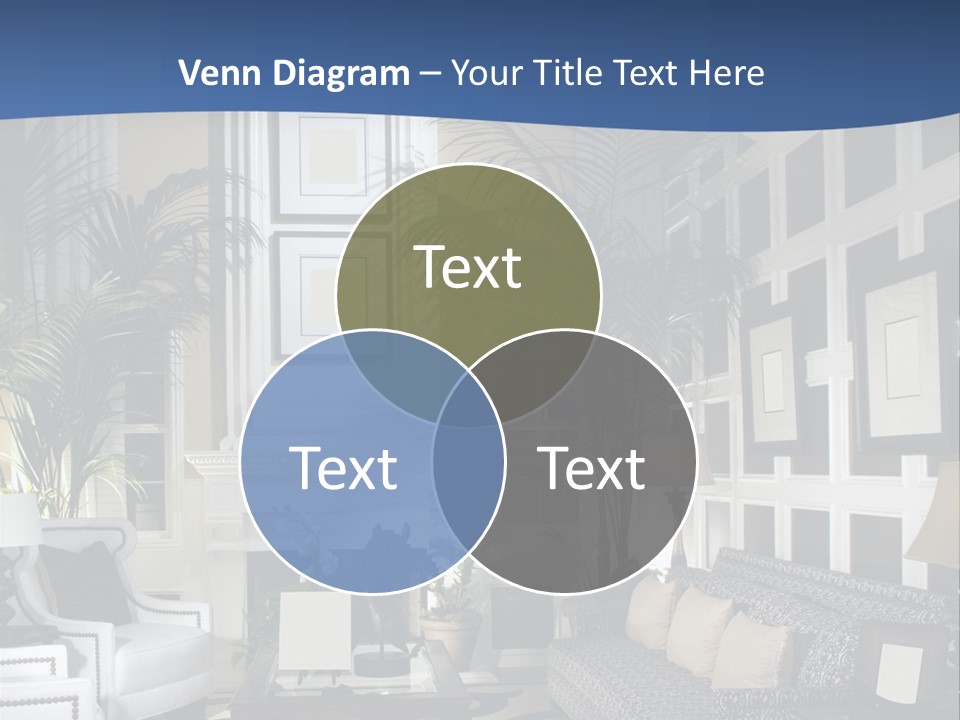 Decor Lamp Fireplace PowerPoint Template