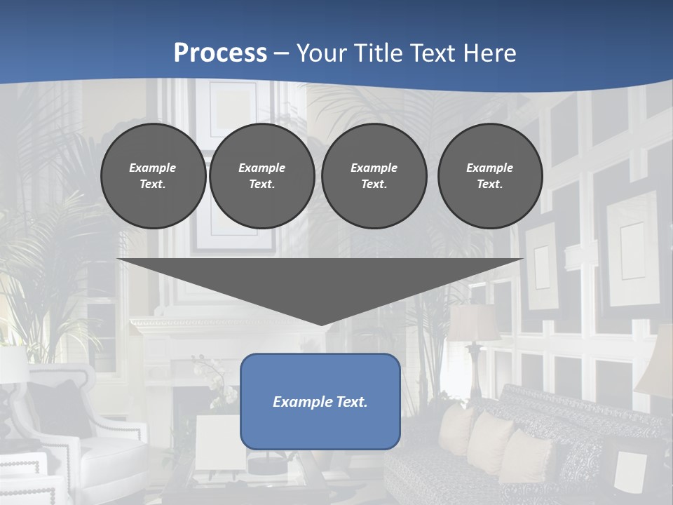 Decor Lamp Fireplace PowerPoint Template