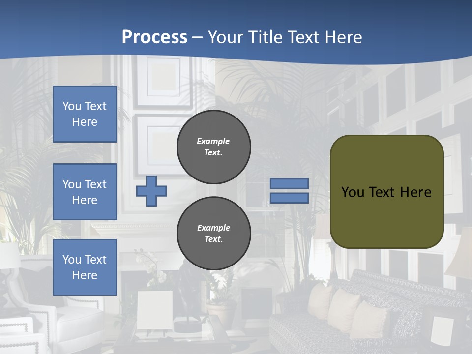 Decor Lamp Fireplace PowerPoint Template