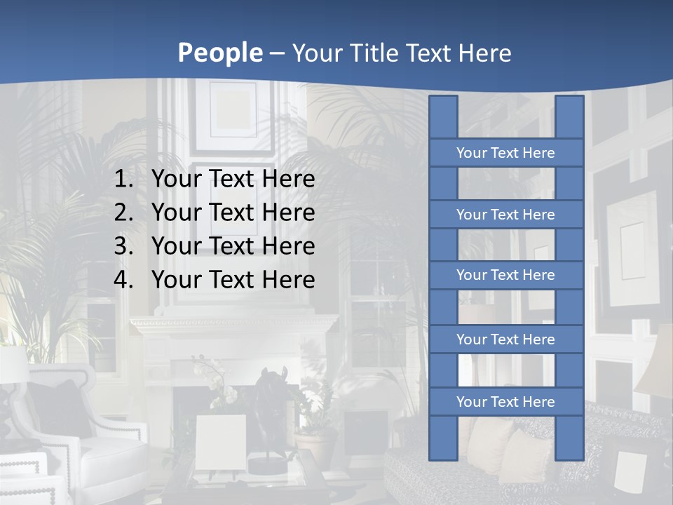 Decor Lamp Fireplace PowerPoint Template