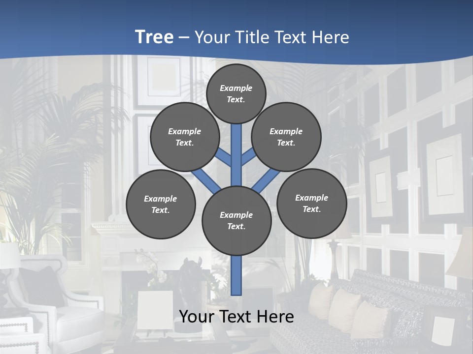 Decor Lamp Fireplace PowerPoint Template