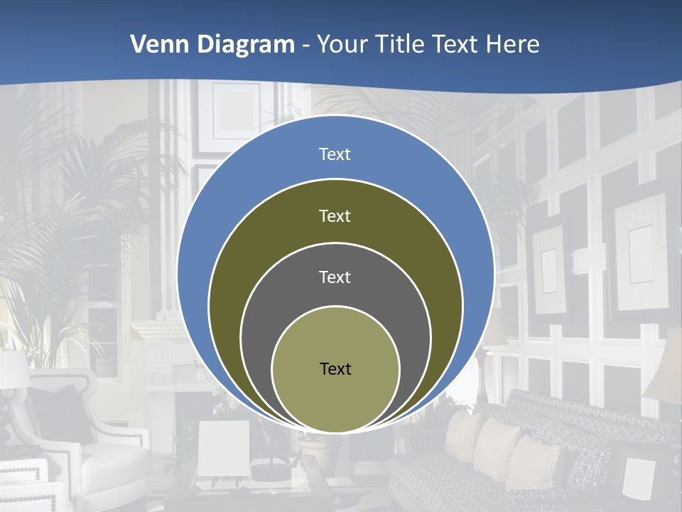 Decor Lamp Fireplace PowerPoint Template