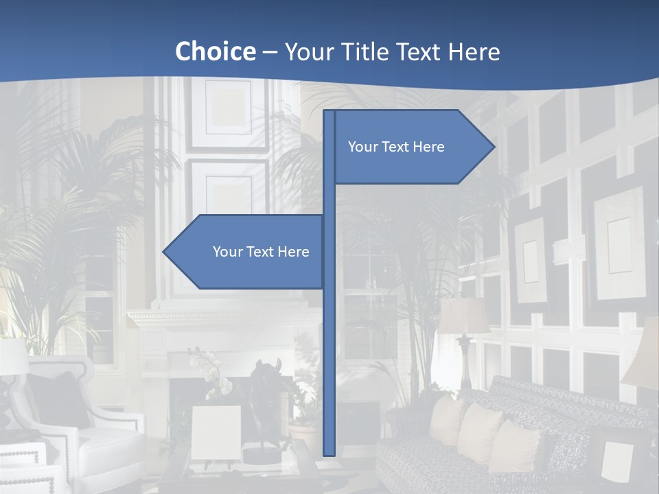 Decor Lamp Fireplace PowerPoint Template